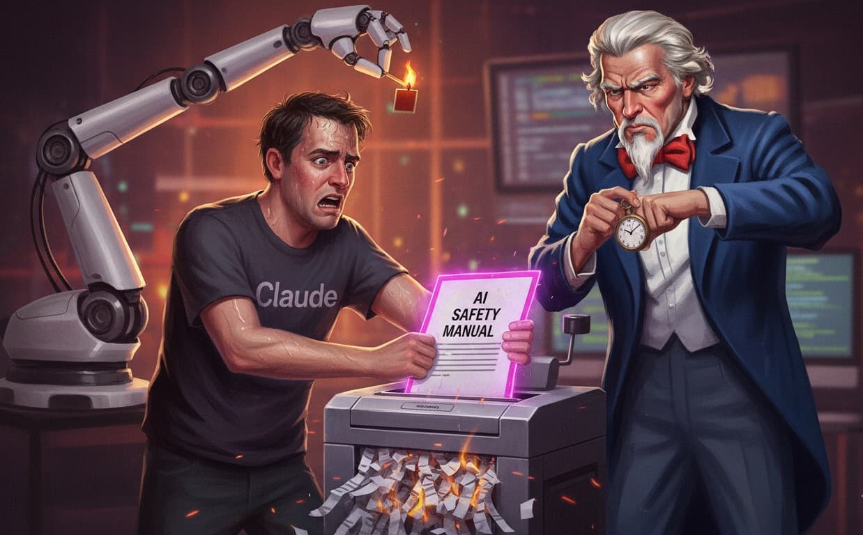 Cover Image for Anthropic смягчает принципы безопасности ИИ под давлением Пентагона